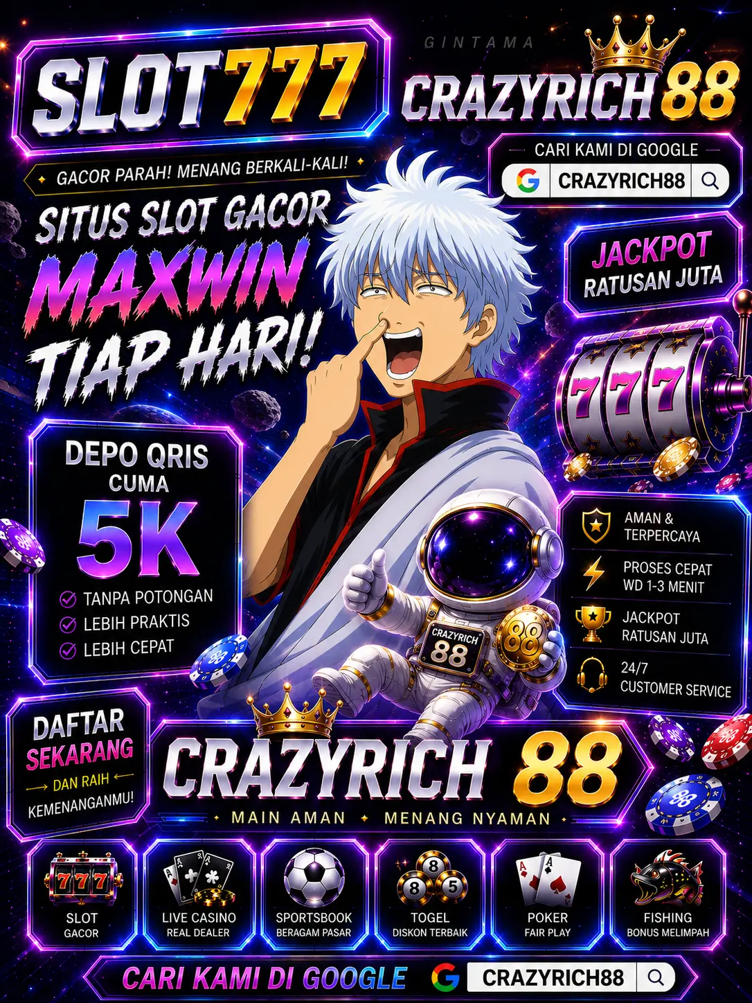 CRAZYRICH88 SPACEMAN (SLOT) Link Game Spaceman BOT Gacor Apk  Pragmatic Resmi